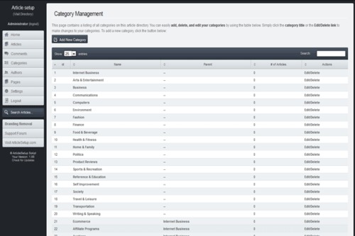 Product picture ArticleSetup - EzineArticles Clone Script